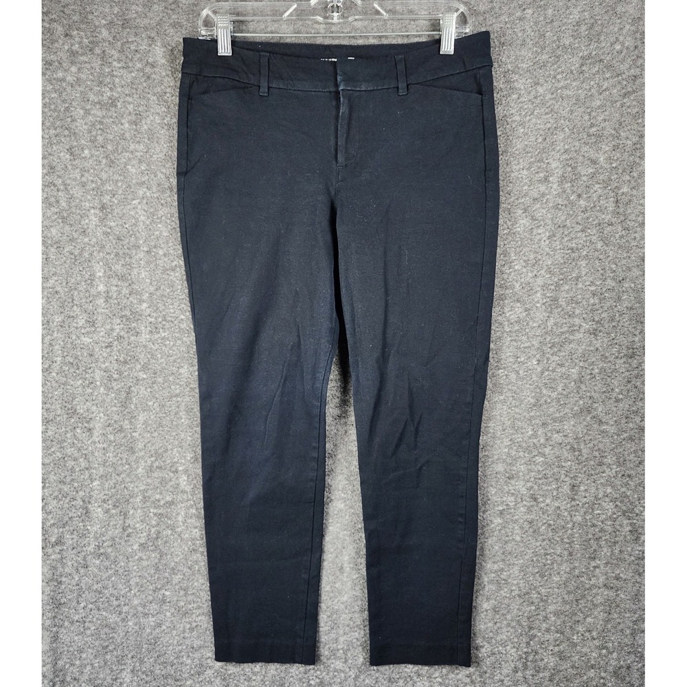 Old Navy Pants Womens 10 Pixie Never-Fade Navy Blue Mid-Rise Tapered EUC